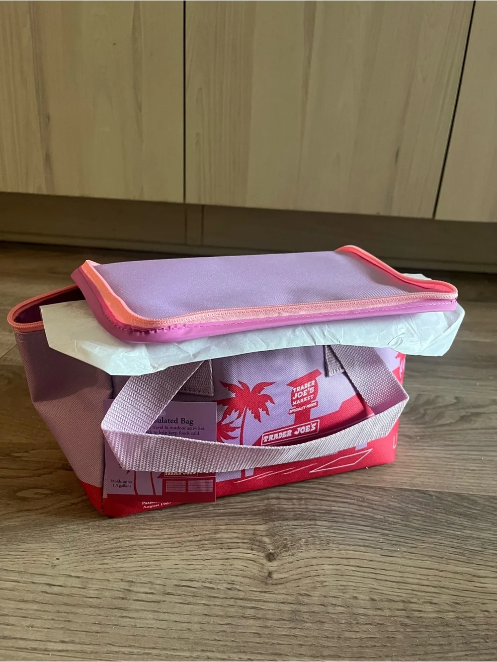 Trader Joe’s Purple and Pink Insulated Lunch Bag